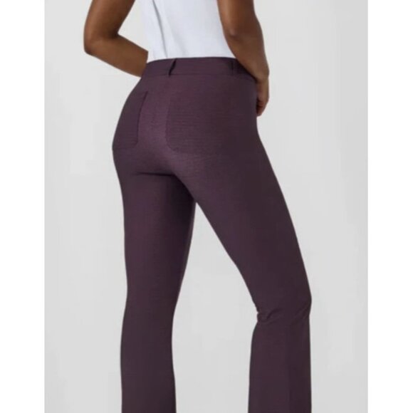 Spanx Petite 50301Q Geo Scape Orange Sunshine Kick Flare Pants ( PM ) - Picture 3 of 8